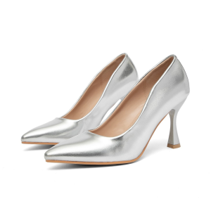 Simple high-heel women's pumps for commute and daily wear, versatile with a slim heel.